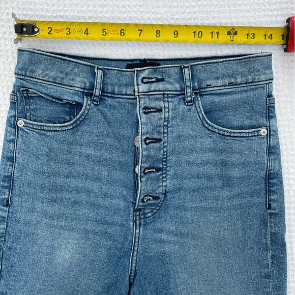 Express Super High Rise Slim Blue Jeans New 8R Denim - Picture 5 of 8